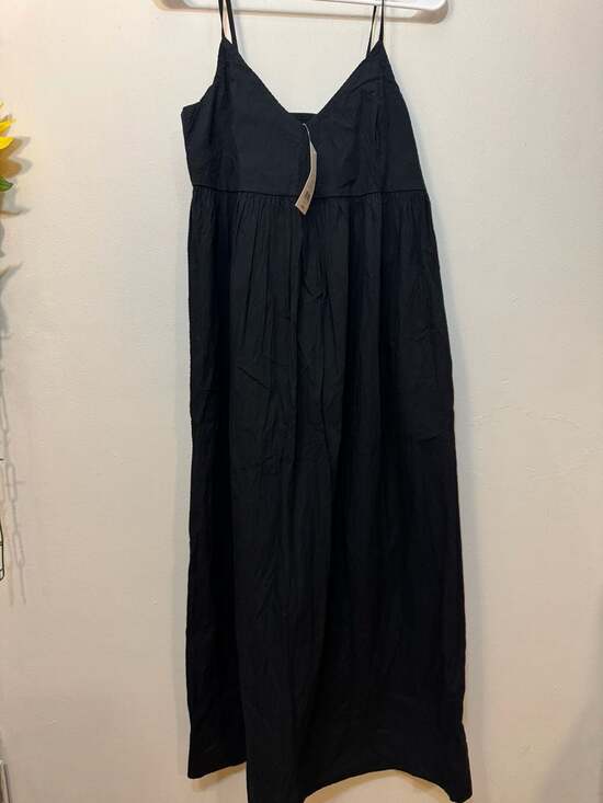 A New Day Women's Seersucker Maxi A-Line Dress in Black - Picture 2 of 5